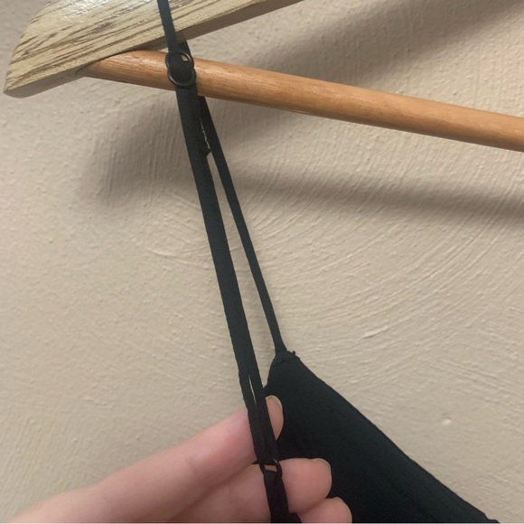 Abercrombie & Fitch Ruffle Mini Dress Black Small Petite NWT New - Picture 8 of 15